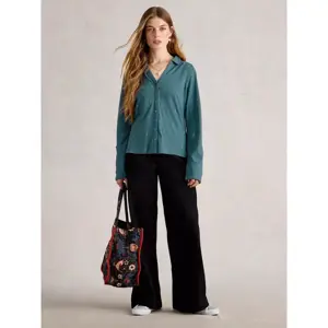 White Stuff Annie Embroidered Jersey Shirt